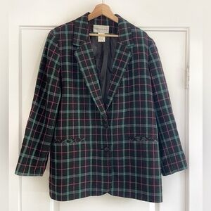 Fun Vintage 80s Era Fundamental Things Oversized Windowpane Blazer - 14